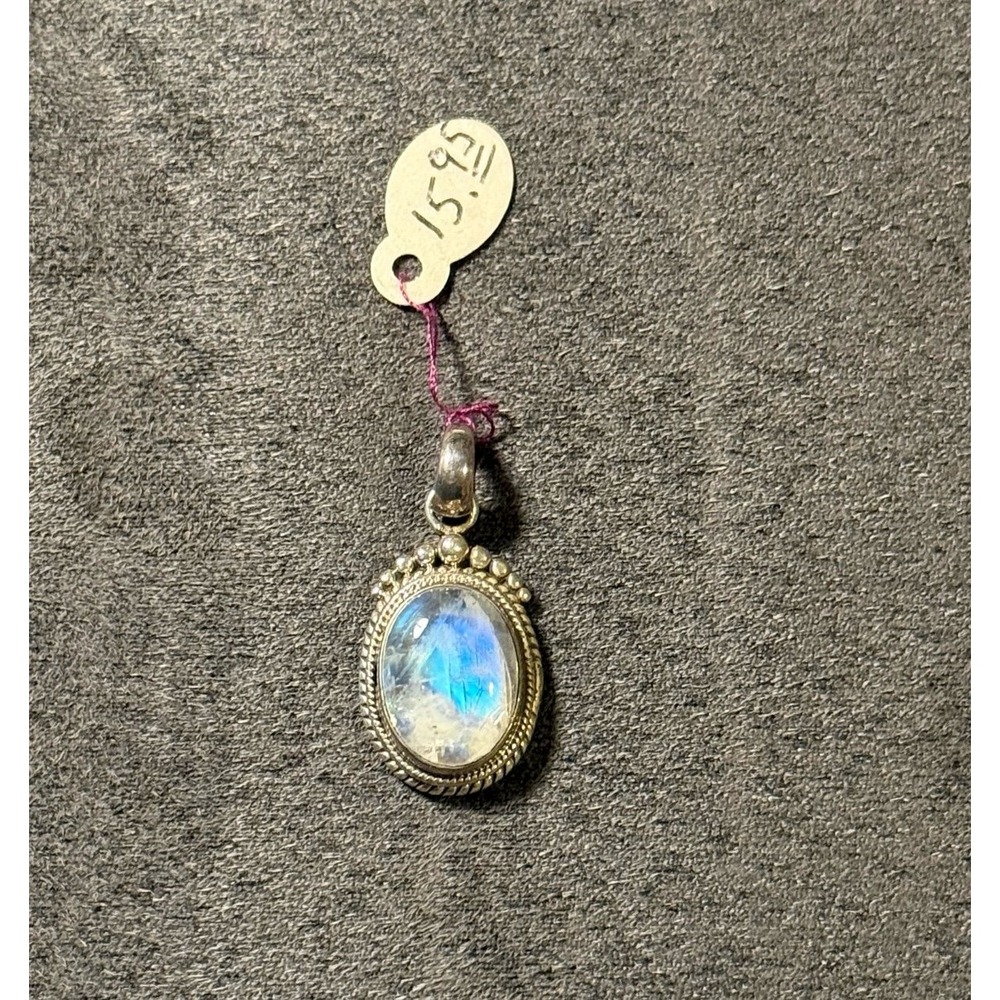 Sterling Silver Blue Opal Pendant